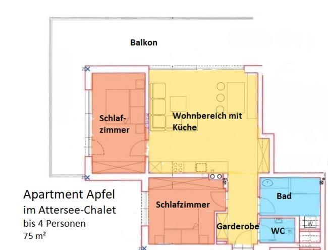 Attersee-Chalet Angermann Familie Spalt Apartman Steinbach am Attersee Szoba fotó